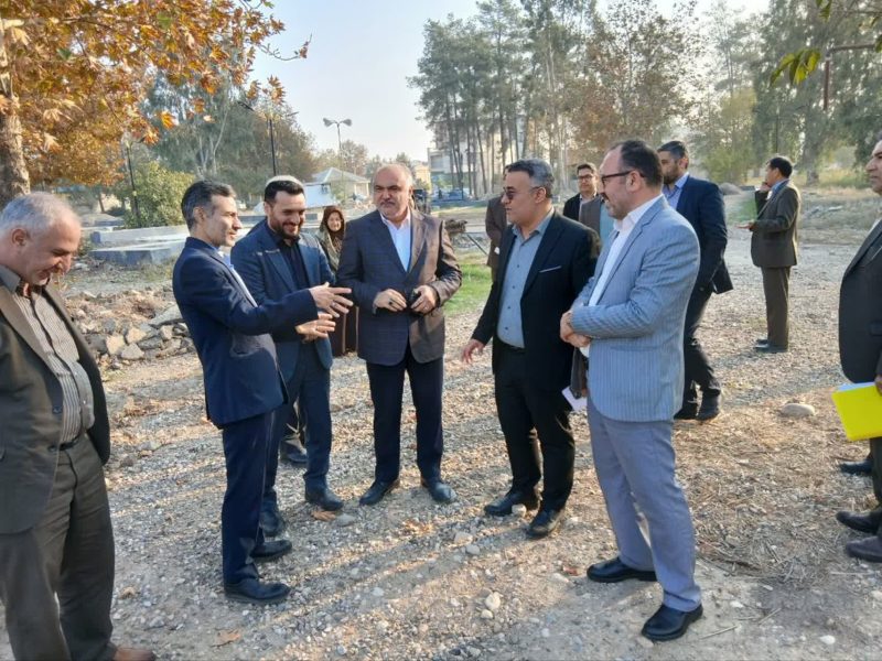 بازدید  میدانی بازرس‌کل گلستان از روند اجرای پروژه احداث پارک داریوش در گنبدکاووس
