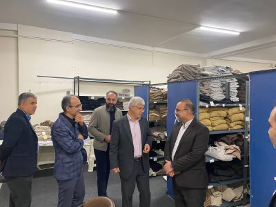 پیگیری میدانی جهت تسریع در فعالیت واحدهای تولید و توزیع پوشاک در گرگان