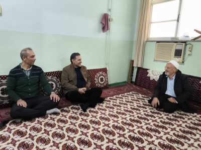 دیدار اعضای شورای فرهنگی شرکت آب و فاضلاب استان گلستان با همکار بازنشسته گمیشان