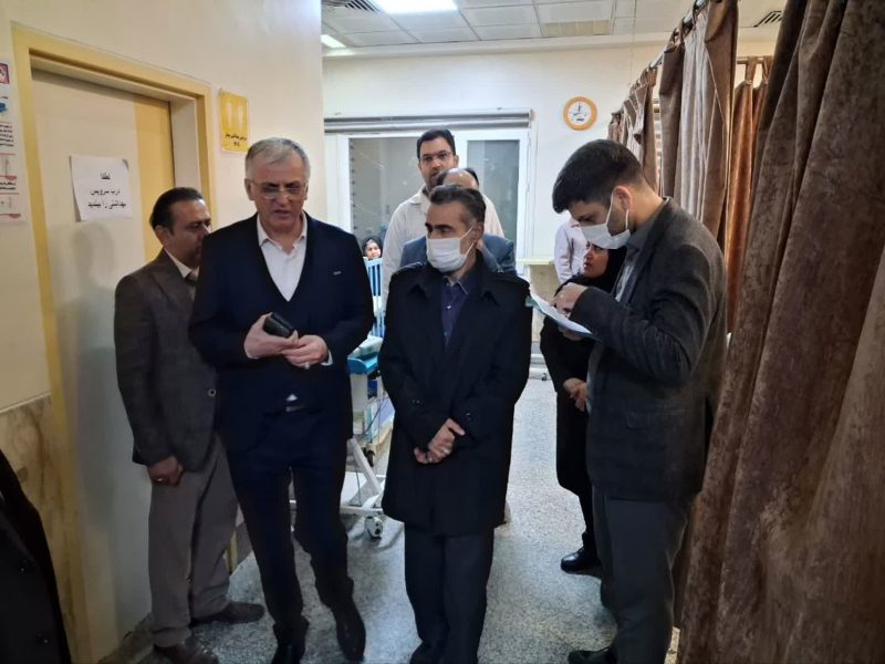 بازدید سرزده میدانی بازرس کل قضایی استان گلستان از بیمارستان شهداء بندر گز