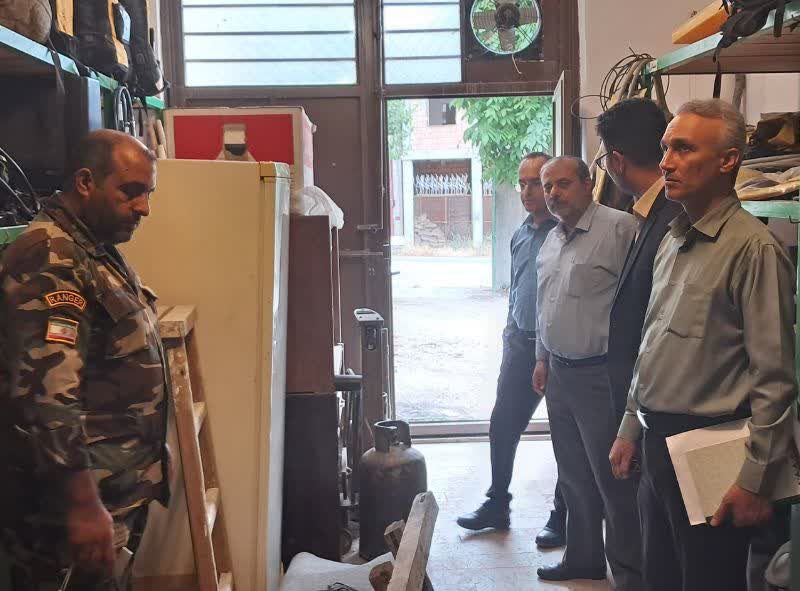 بازدید کارشناسان مدیریت بحران استان و مسئول مدیریت بحران فرمانداری گالیکش از تجهیزات اطفای حریق منابع طبیعی شهرستان