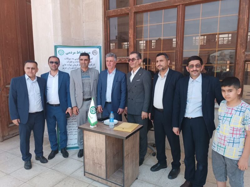 میز ارتباطات مردمی شرکت خدمات حمایتی کشاورزی استان گلستان در مسیر خدمت و مقاومت برپا شد