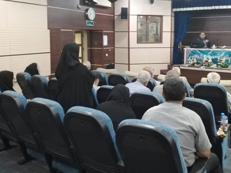 برگزاری کارگاه ارتقاء سطح سواد سلامت بازنشستگان در بیمارستان حکیم جرجانی گرگان