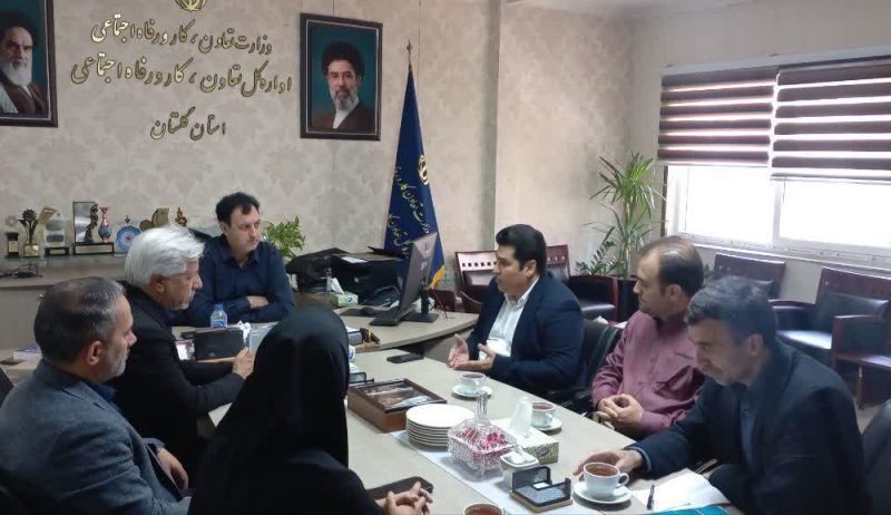 پیگیری مطالبات انجمن صنفی پیمانکاران در دیدار با مدیرکل تعاون، کار و رفاه اجتماعی گلستان