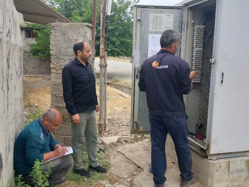 گسترش خدمات مخابراتی در روستاهای بازگیر و کویتمحله مینودشت با راهاندازی کافوی نوری