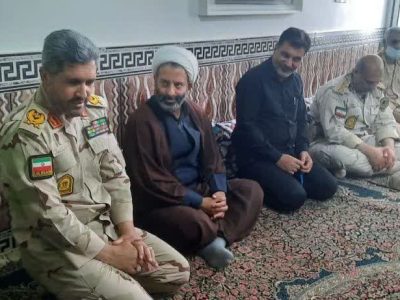 دیدار فرمانده مرزبانی استان گلستان با خانواده شهید مرزبانی