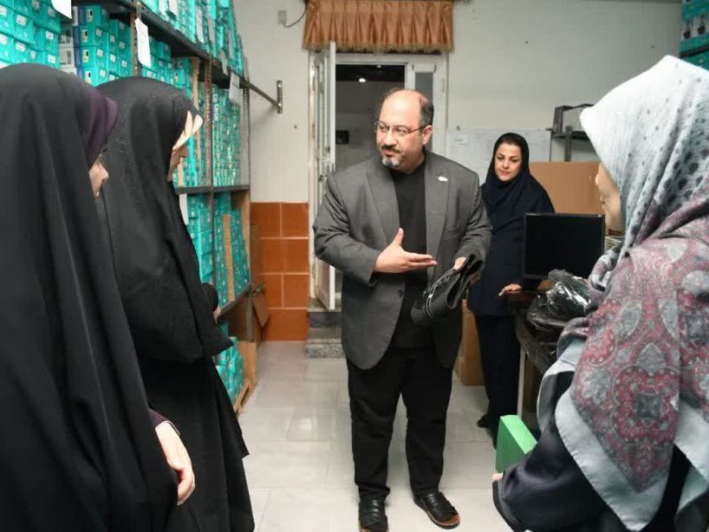 بازدید مدیرکل امور زنان و خانواده استانداری از شرکت دانشبنیان «سپید تن پرنیان پویش