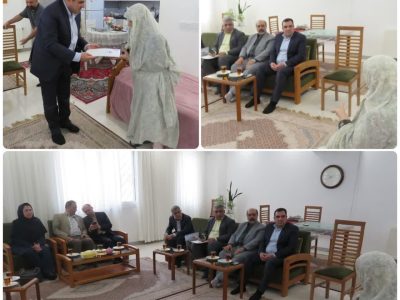دیدار مدیرعامل آب منطقه‌ای گلستان با خانواده شهید عباس قربان چاه‌کبوتری