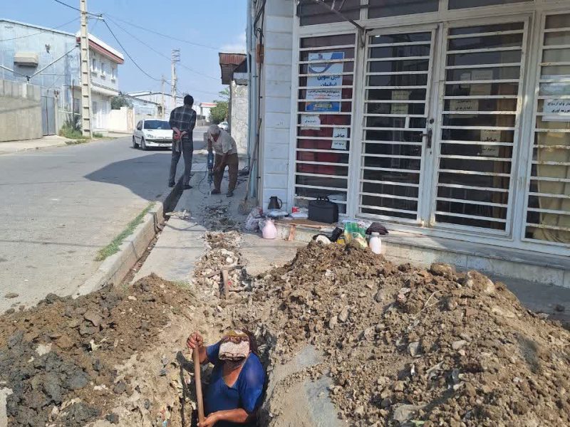 پایان عملیات توسعه شبکه توزیع آب در روستای خواجه‌نفس